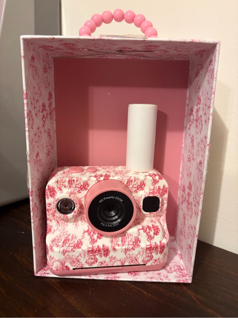 XO POPPY Digital Camera-Built In Games- Instant Printing Pink Floral